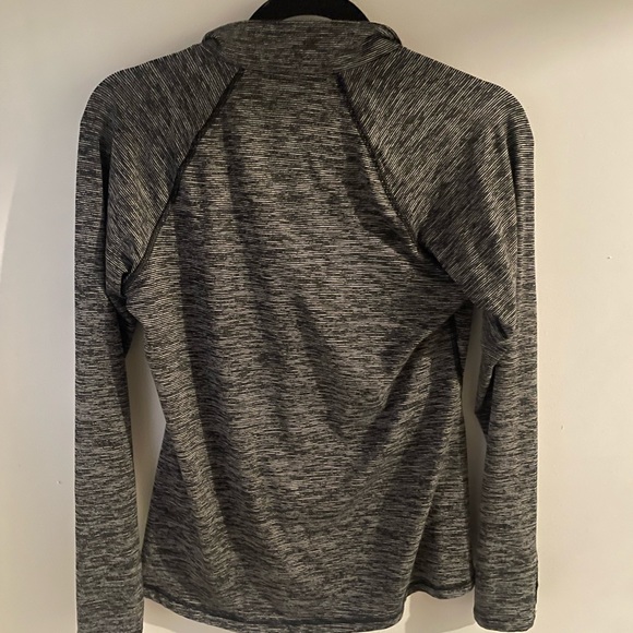 Old Navy Active Go-Dry Heathered Grey Quarter Zip Pullover Women’s S - Picture 3 of 3